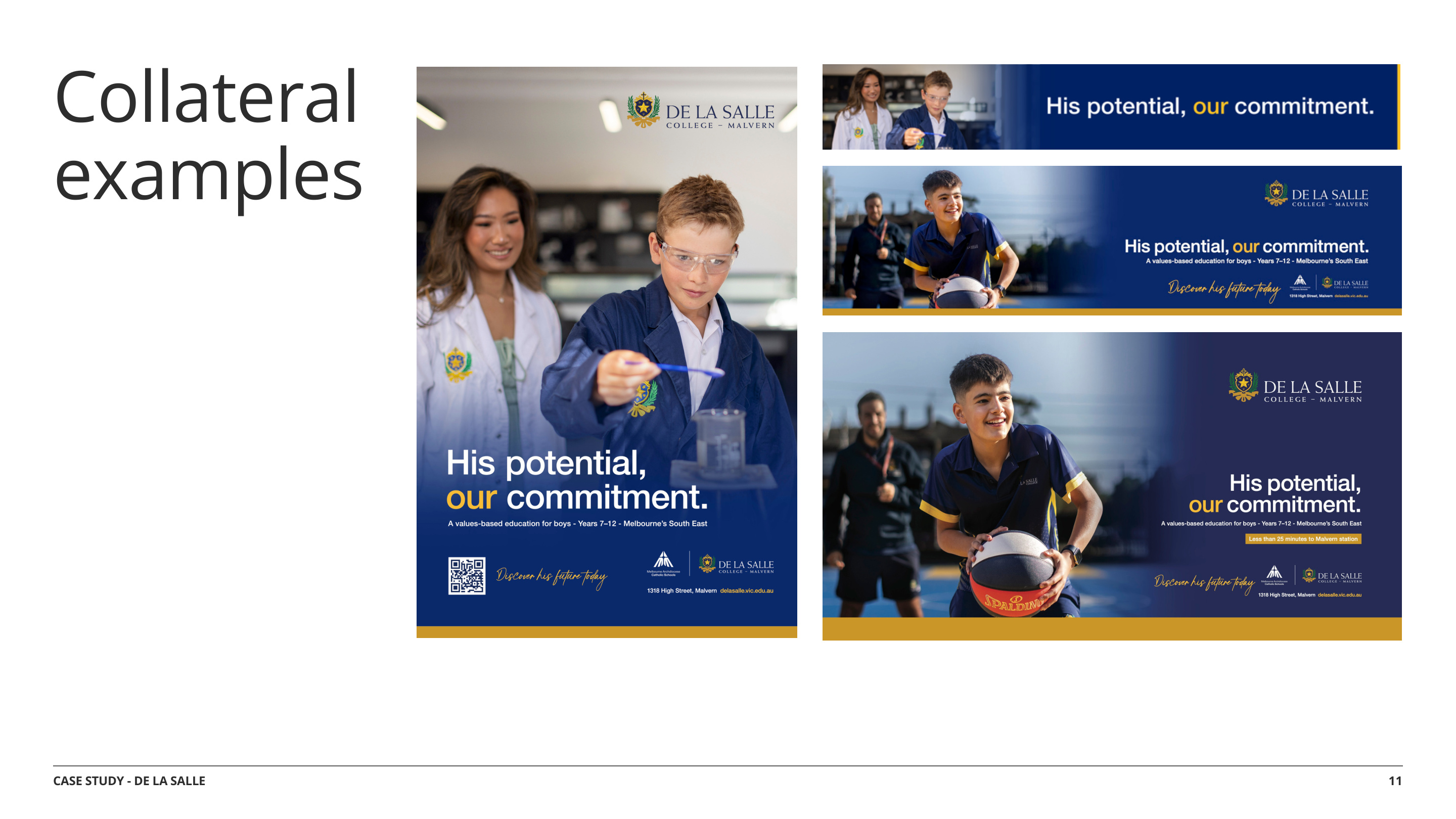 De La Salle print collateral — prospectus and advertising materials