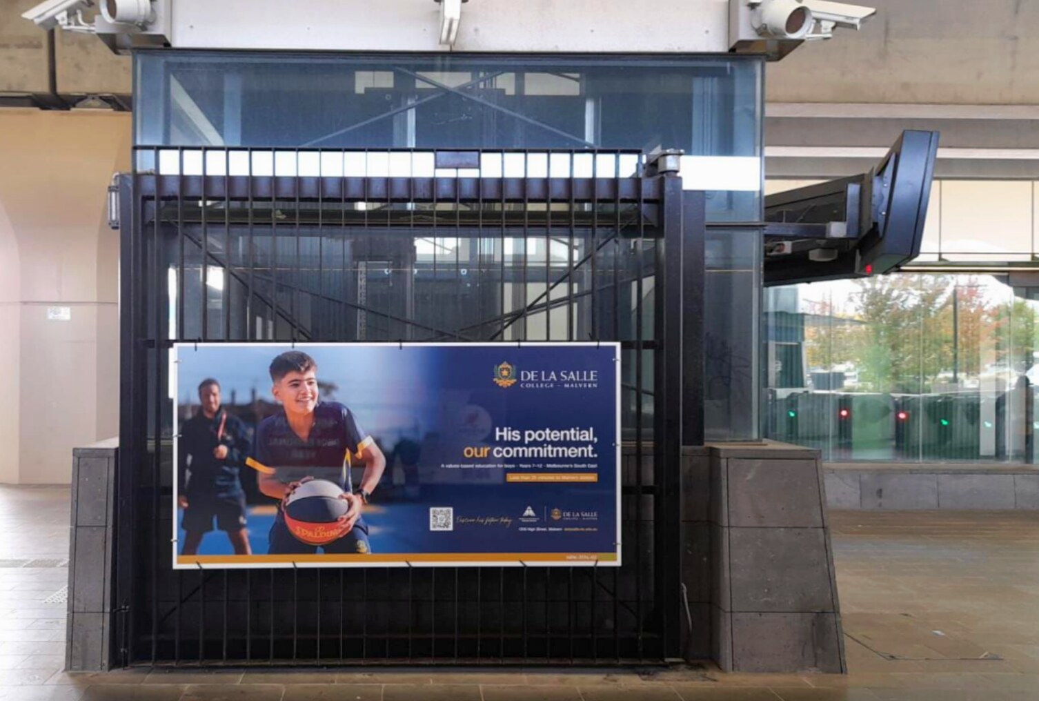 De La Salle train station placement — His potential, our commitment