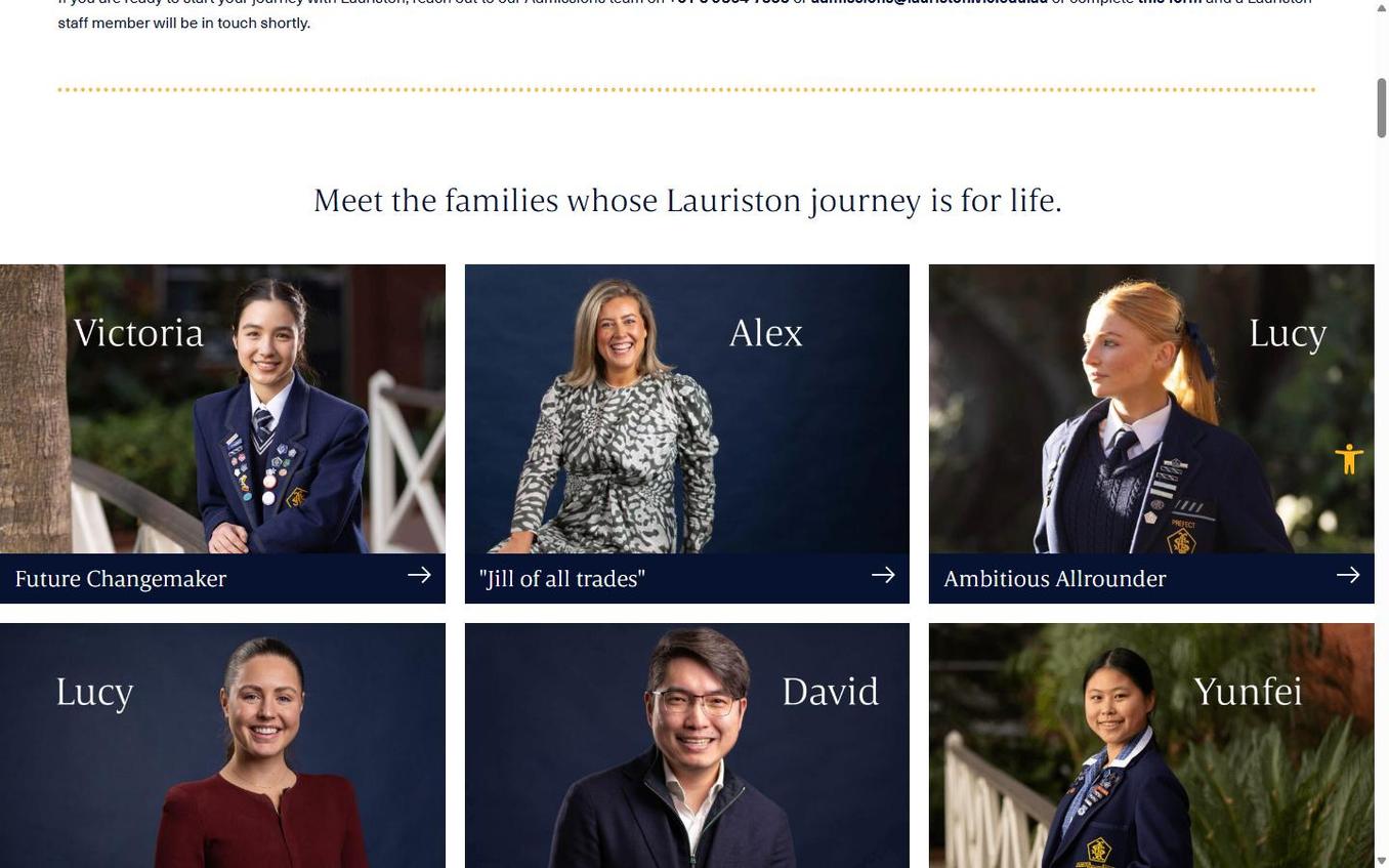 Lauriston For Life mini-site